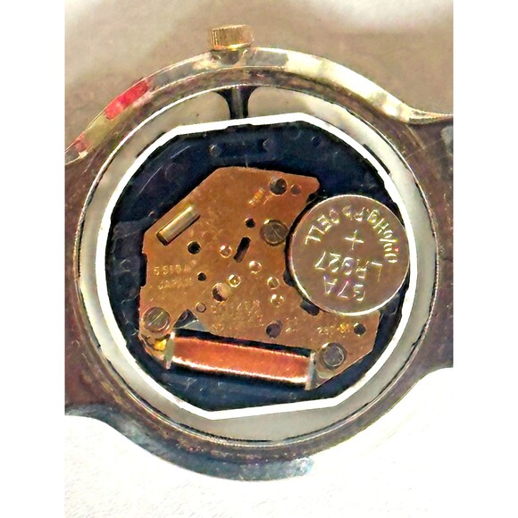 Vintage 1986 Men's Citizen Black Dial Lattice Hobnail Calendar Watch 5510-H01083 - Picture 12 of 13